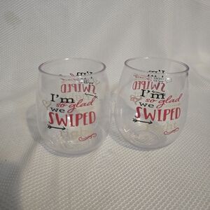 ♥️Valentine Plastic Wine Cups